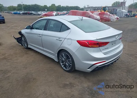 2018 Hyundai Elantra Sport из США, поврежденный, VIN KMHD04LB7JU681320